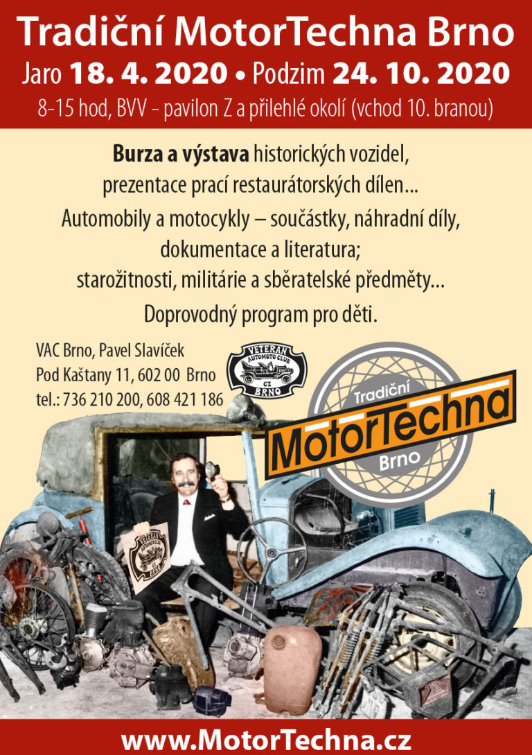 MotorTechna Brno 2020 proběhne v termínech 18. 4. a 24. 10.